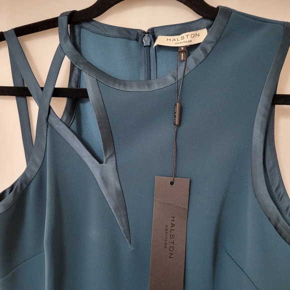 Halston Heritage Asymmetric Cut Out Dress - Picture 6 of 8